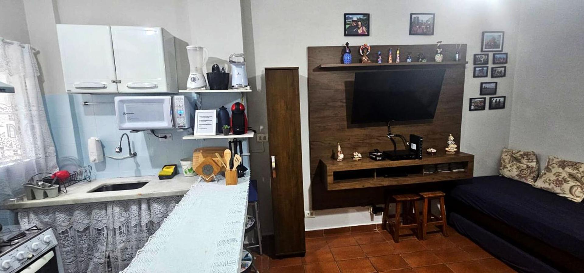 公寓 Ap-praia Grande-ar-wi-fi Praia Grande (Santos)